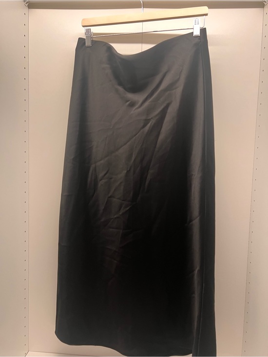 Zara Dresses & Skirts - Zara Black Satin Maxi Skirt